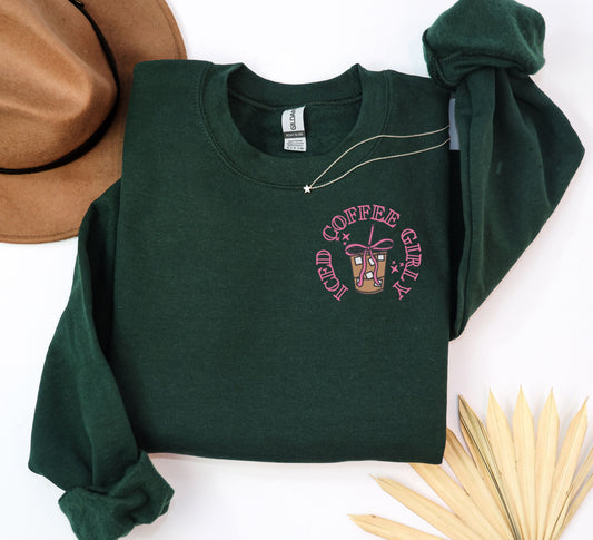 Iced Coffee Girl (Left Chest)