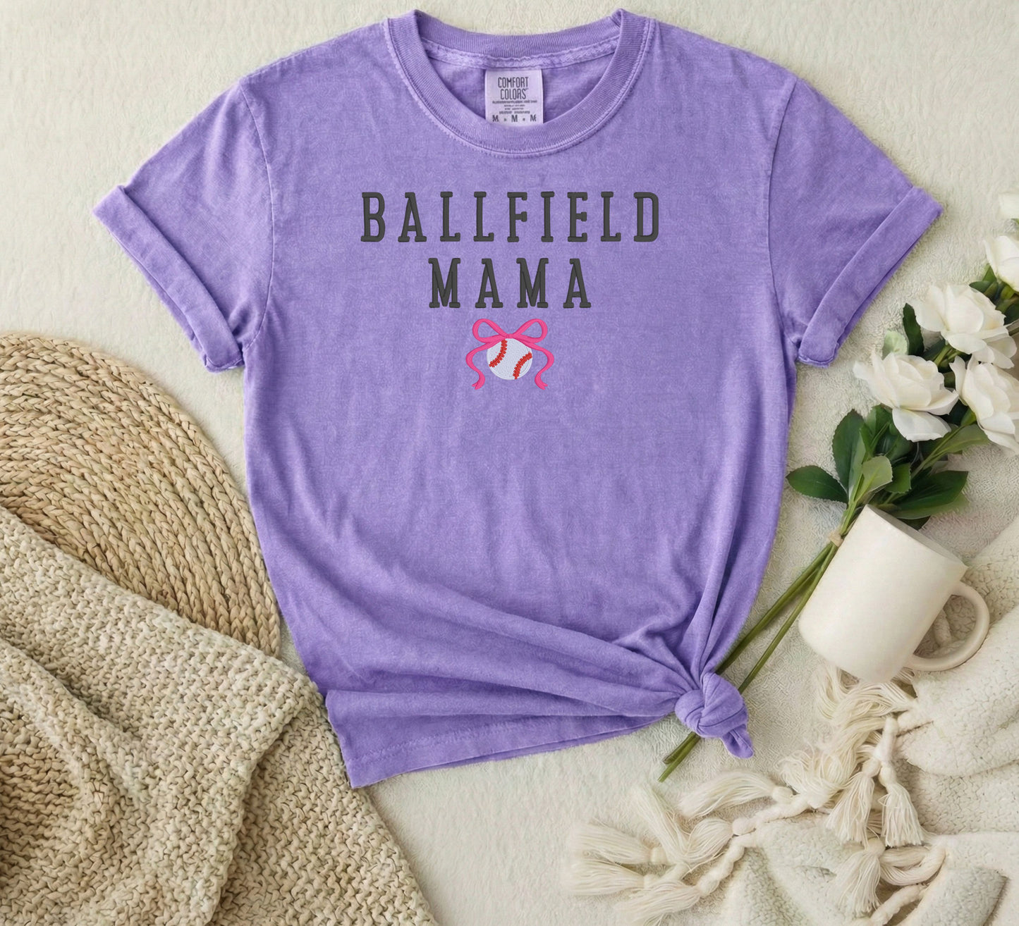Ballfield Mama T-shirt