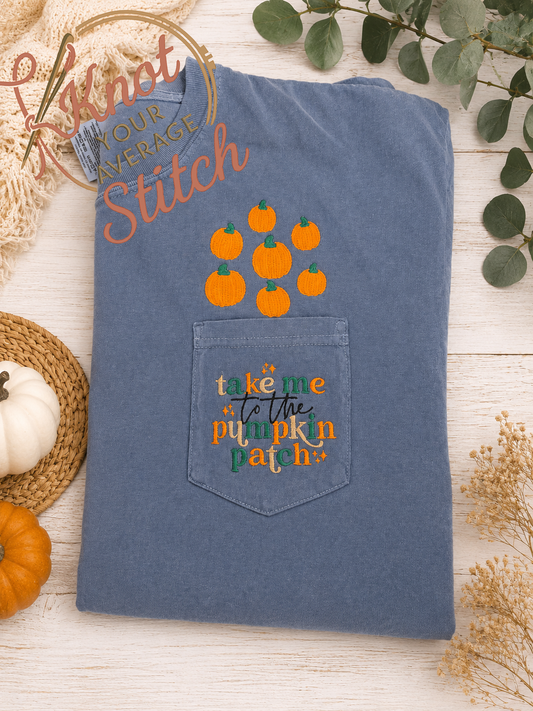 Take Me To The Pumpkin Patch Pocket T-shirt