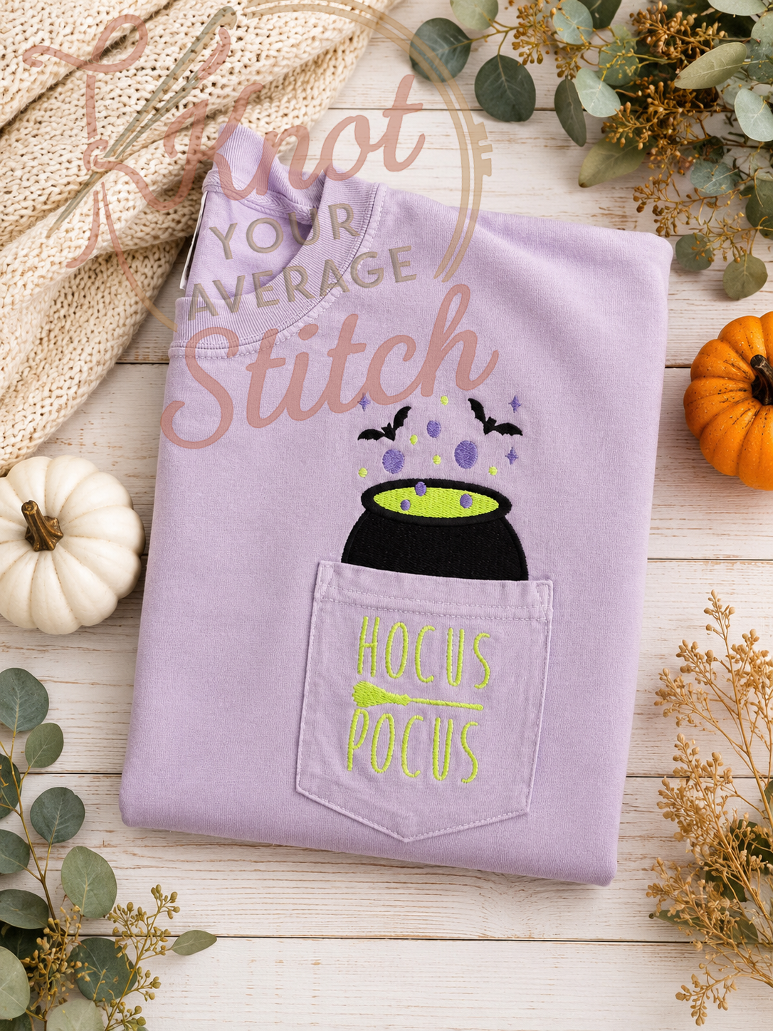 Hocus Pocus Cauldron Pocket T-shirt